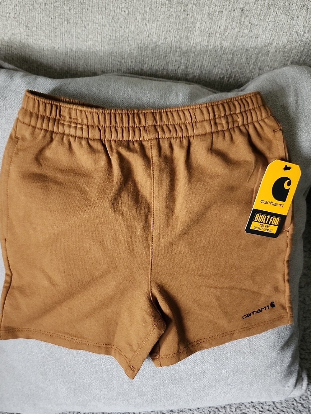 Carhartt Tan Elastic-Waist Everyday Shorts